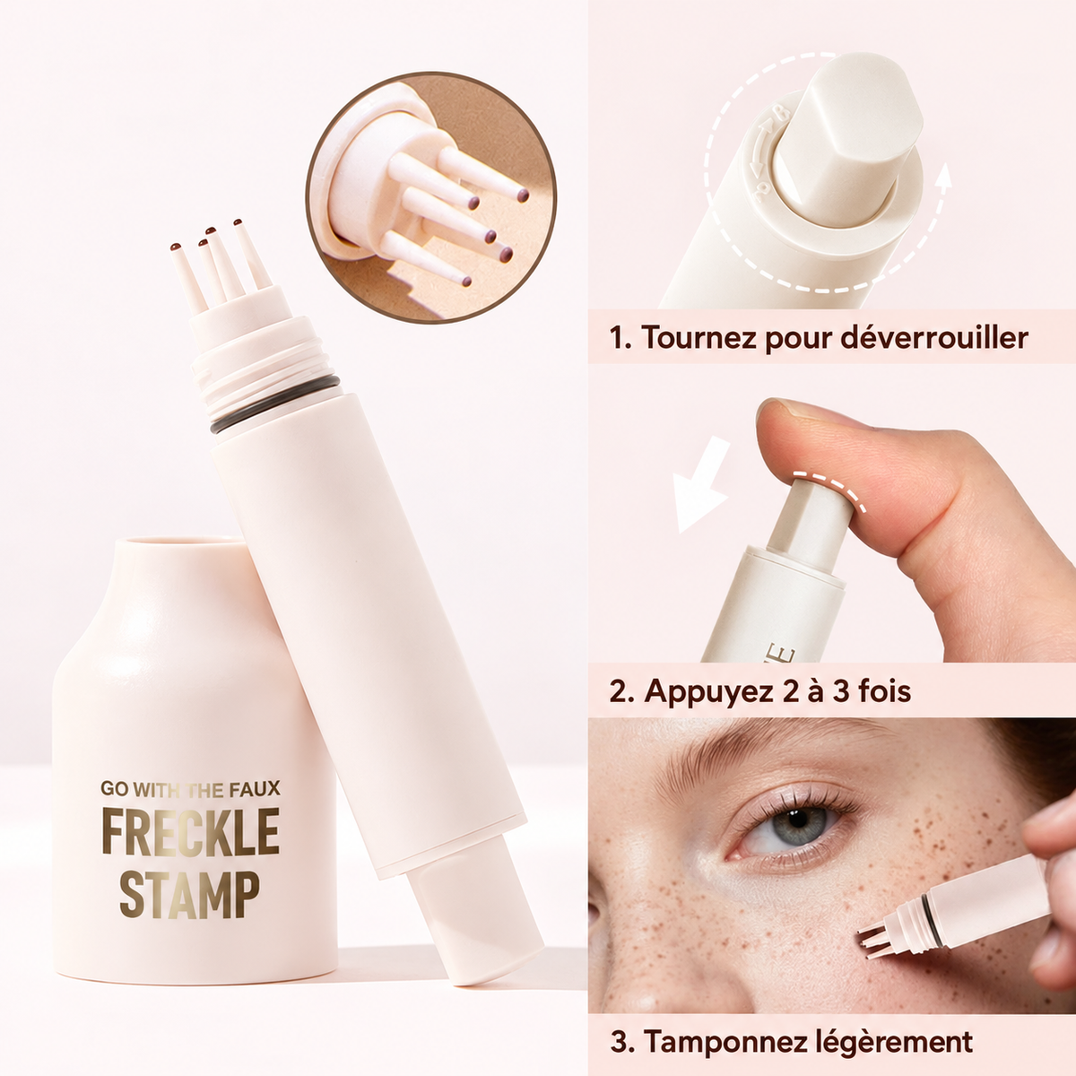 Tutoriel : déverrouiller, appuyer et tamponner